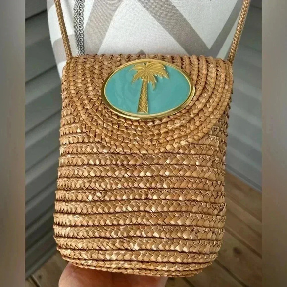 Vintage Wimberly Jute Crossbody Mini Bag - Picture 2 of 9